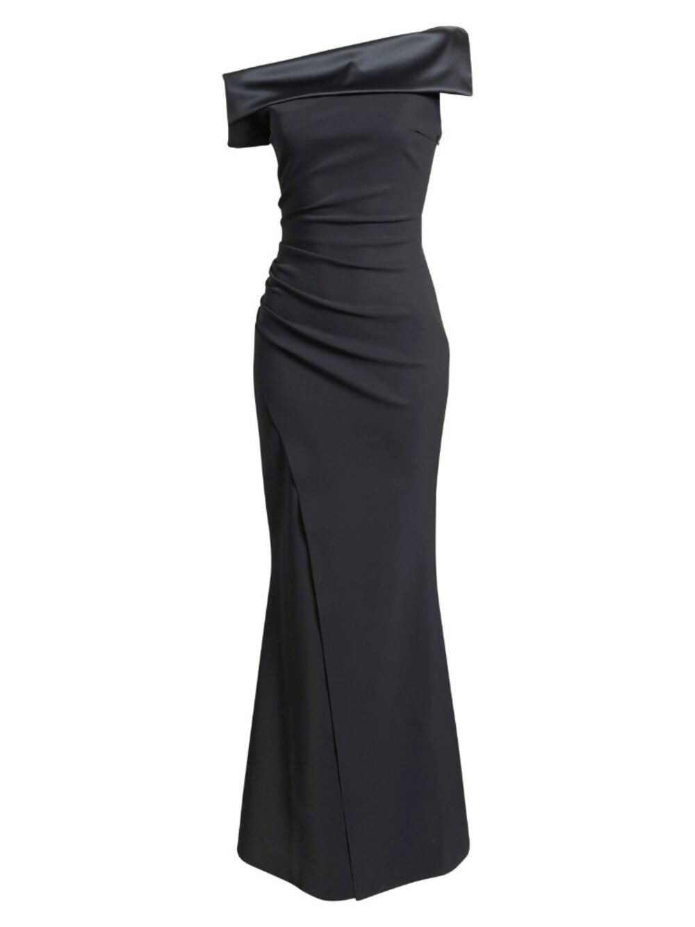 🆕CHIARA BONI Koppany Ruched Off Shoulder Gown Dress 12 Black - Picture 5 of 11